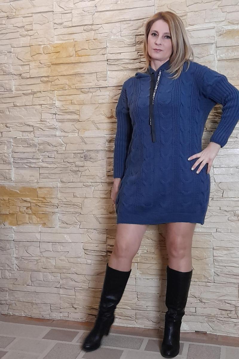 VESTIDO POLAR AZUL